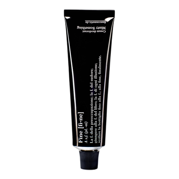 Minty Something Bio-Deocreme von FINE, 40 g Verpackung