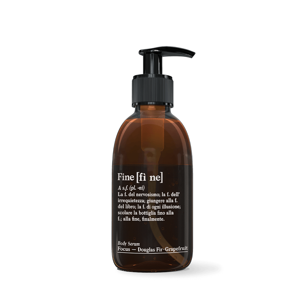 Focus Hyaluron Body Serum von FINE, 200 ml Verpackung