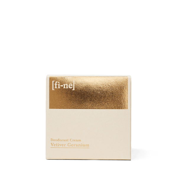 Vetiver Geranium Naturdeocreme von FINE, 50 g Verpackung
