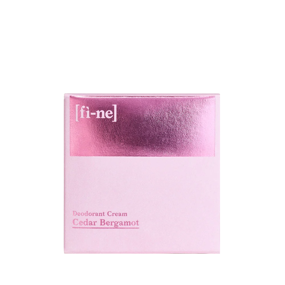 Cedar Bergamot Naturdeocreme von FINE, 50 g Verpackung