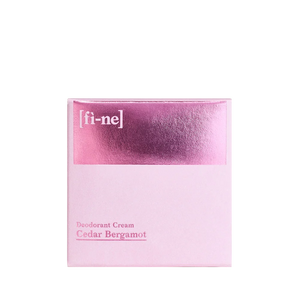 Cedar Bergamot Naturdeocreme von FINE, 50 g Glastiegel